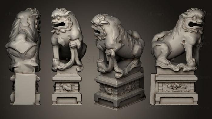 Статуэтки львы тигры сфинксы Lion Statue 021 M